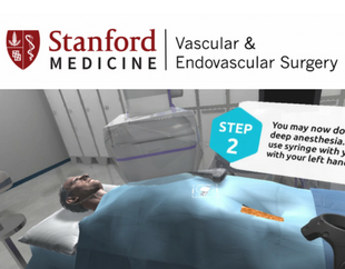 SimforHealth's tweet photo. #ESVB2017 Try out to save our avatar in the OR with a clinical case in vascular surgery created with @DrAalami #Ehealth #VR @ESVB_Strasbourg https://t.co/a5PZlFtk7a