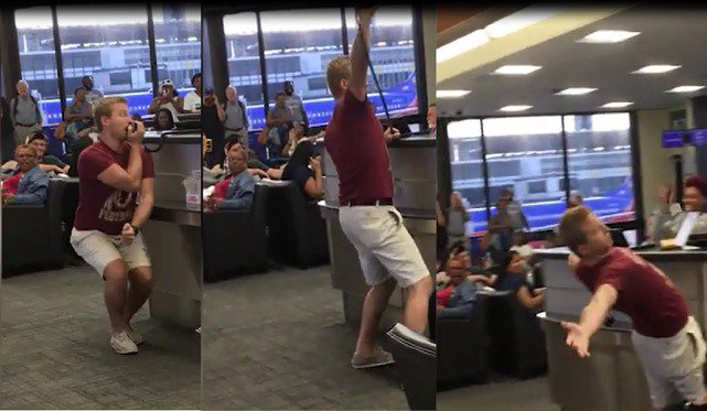 ViadirectBe's tweet image. Deze man vrolijkt wachttijd in #luchthaven op met hilarisch optreden.
nieuwsblad.be/cnt/dmf2017101… 
#viadirect #luchthavenvervoer #sintniklaas