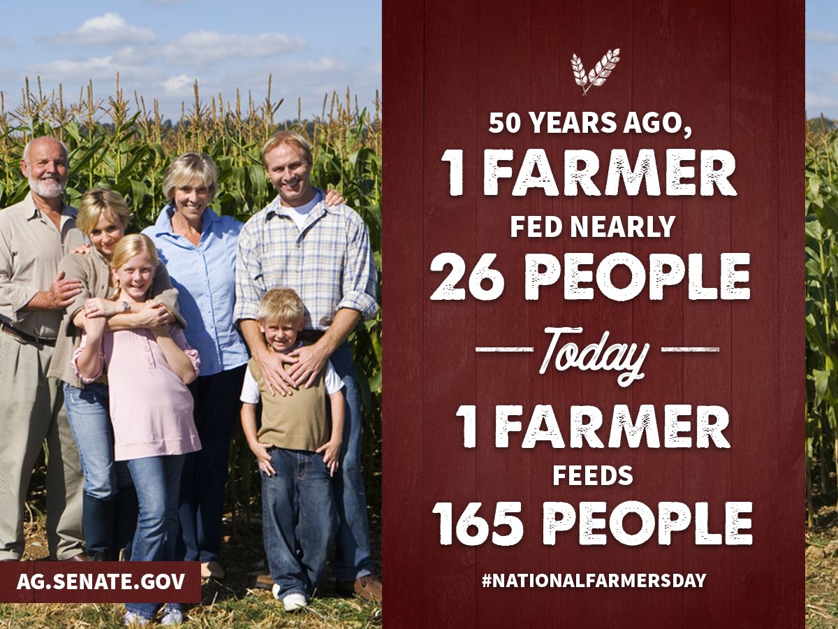 Happy #NationalFarmersDay! Today and everyday, we recognize and celebrate the American farmer who never stops improving.