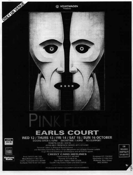 pinkfloydperu's tweet photo. Un día como hoy, 12/10/94, un andamio que sostenía a 1,200 asistentes colapsó en Earls Court, Londres. Resultando más de 90 heridos. https://t.co/s66tE8QWnH