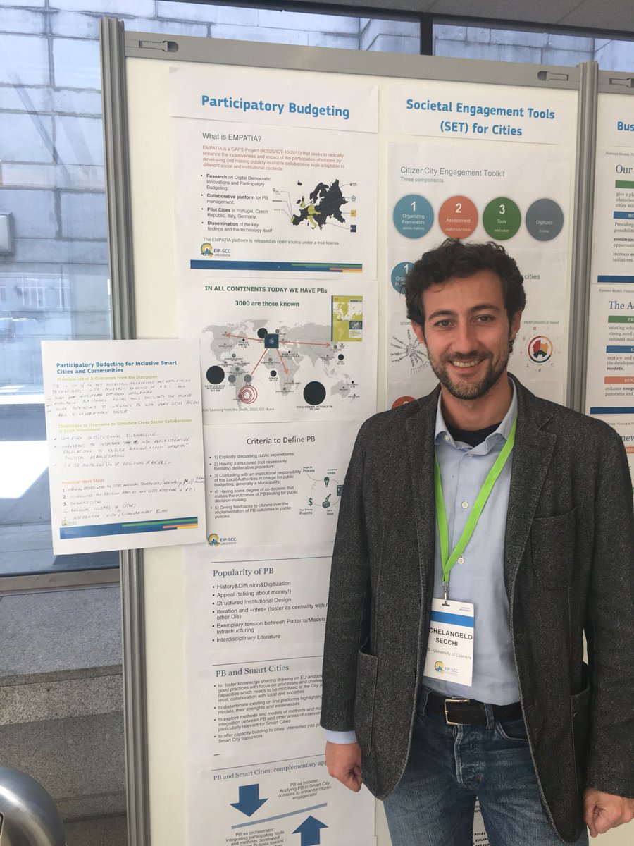 <a href="/empatia_project/">EMPATIA</a> launching #PB initiative to include #citizens in #smartcities spending decisions. #SCCGA17 <a href="/EUSmartCities/">Smart Cities Marketplace</a>