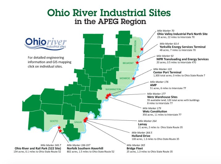 Ohio River Mile Marker Map - Maping Resources