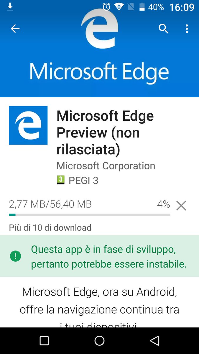 GamePlayFusi's tweet image. Sono molto curioso si provarlo su #androidnugat #microsoftedge #GameplayFusi