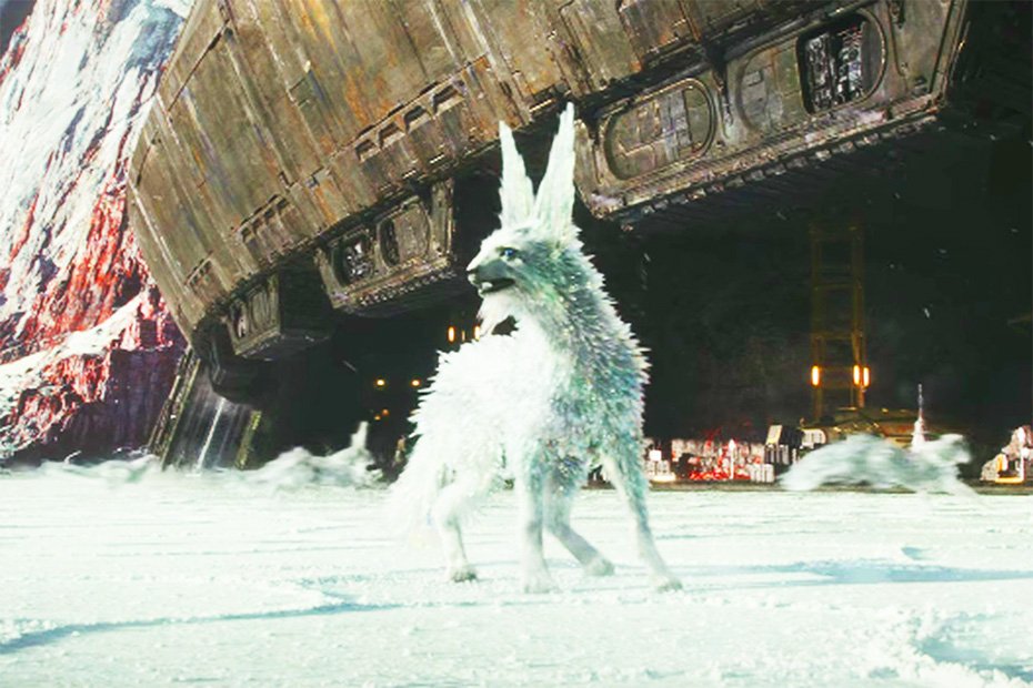 seansparkman's tweet photo. Ice Foxes are way cooler than Porgs. Why aren't there ice fox merchandise? #StarWars #IceFox #Porgs https://t.co/sq4re5V9Gq
