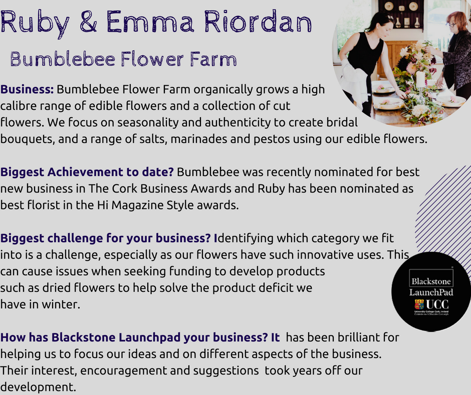 Want to eat your flowers? Here is our mother &amp; daughter team, Ruby &amp; Emma Riordan of <a href="/BumblebeeFarm/">Mags Riordan</a> in celebration of #NWED <a href="/InspireWomen/">Inspire Women</a>