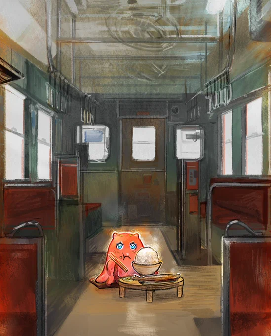 その車両にはこっそりと、座敷わらしがいるという。 