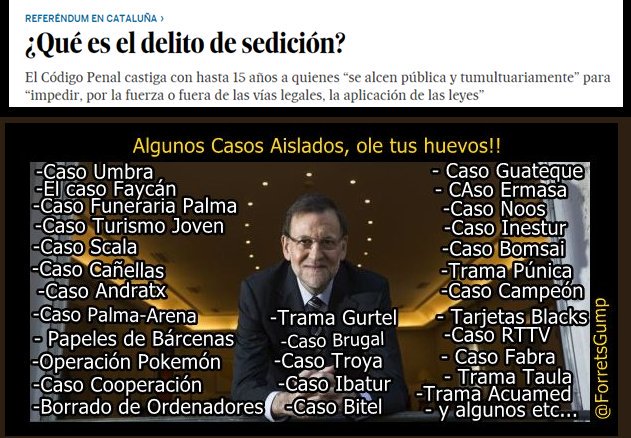 El partido más corrupto de Europa ,el que más casos abiertos tiene y más sentencias sin cumplir