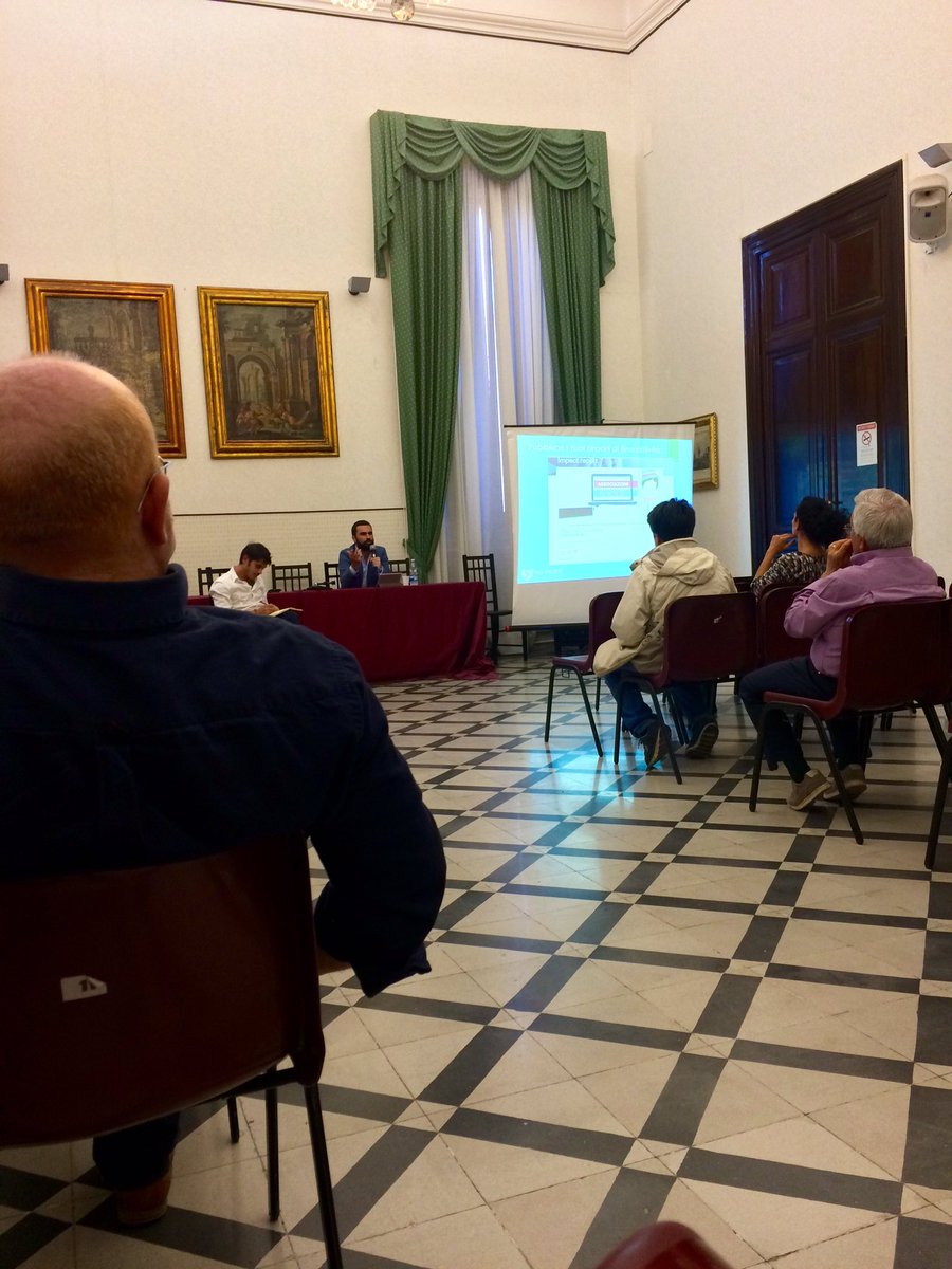 Stiamo esponendo le funzionalità della nostra piattaforma  #np2017 #volontariato #CONILSUDCHEPARTECIPA