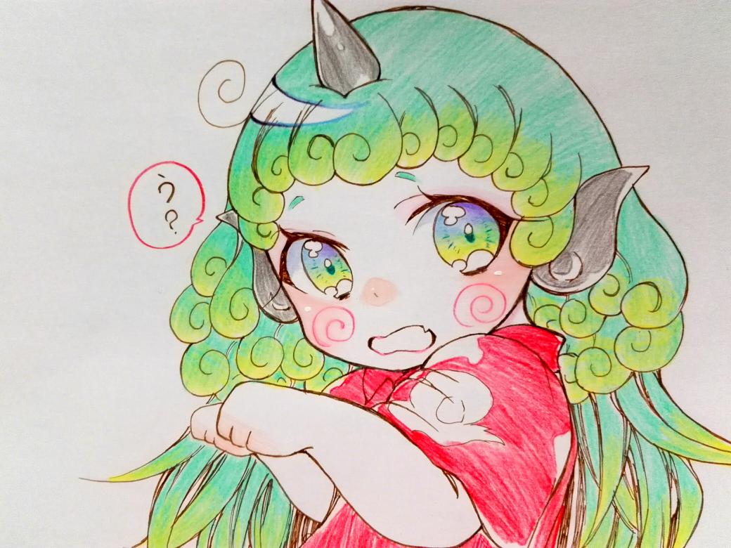 ka6ryuu's tweet photo. 今日は大事をとって寝ます😅
おやすみなさいませ～💠💠

ほっぺにぐるぐる描かれちゃった、あうんちゃんrkgk https://t.co/swlh9xcOz9