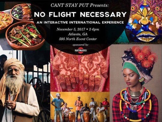 cantstayput_'s tweet photo. Meet us at #NoFlightNecessary in ATL on NOV. 5. There will be good food, amazing cultures, &amp; inspiring #MoveMakers. https://t.co/dRHX3sZemL https://t.co/Pxapf3dDt6
