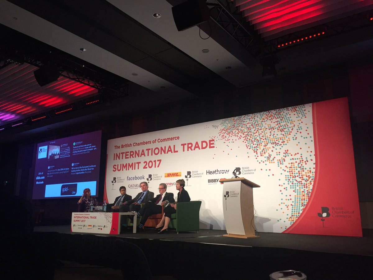 BCCT_1887's tweet photo. Last panel of the BCC Int. Trade Summit 2017 - Brexit and opportunities for UK businesses #bcctrade #BCCExport https://t.co/CI2dQuu0mC