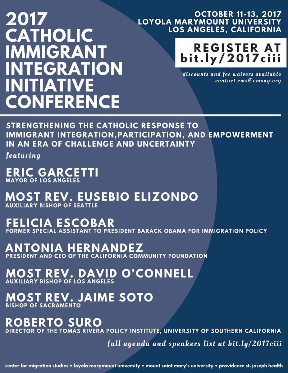 LifeJustPeace's tweet photo. Follow the 2017 Catholic Immigrant Integration Initiative Conference at #2017CIII.
#ShareJourney @CMSnewyork @LoyolaMarymount https://t.co/X5hC4FjRIG