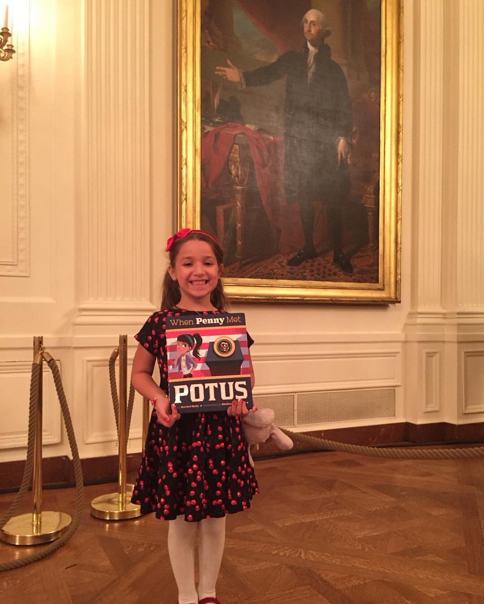 rachelruizbooks's tweet photo. TBT - 1 year ago. Experience of a lifetime. Thx for making it happen @ginettemagana @BarackObama @JoeBiden #WhenPennyMetPOTUS @CapstonePub https://t.co/Zf9mCHEfKW