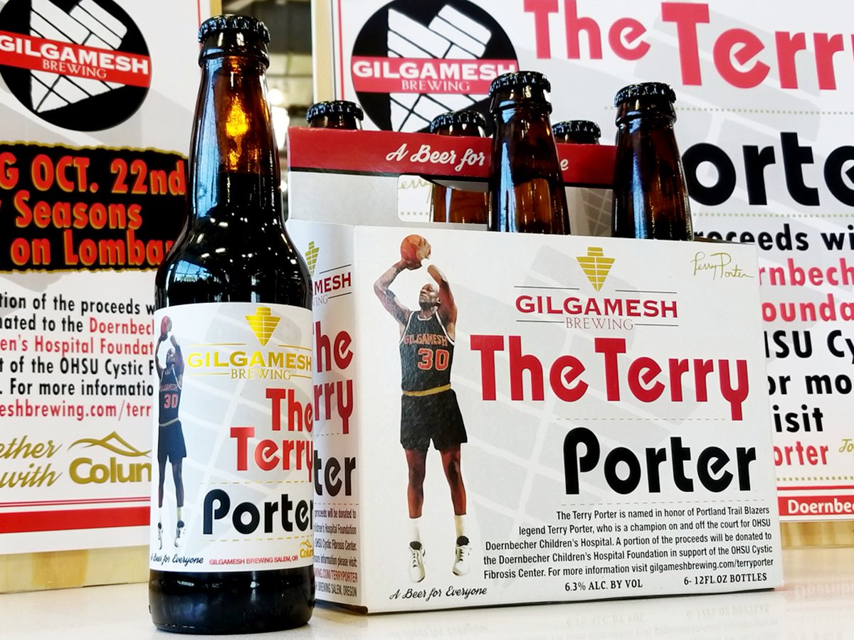 BREWPUBLIC's tweet photo. .@Gilgameshbrew, #ColumbiaDistributing, &amp; @OHSUDoernbecher partner again with @terryporter30 on The Terry Porter. https://t.co/z1yowlNnKX https://t.co/Zjwqsc1ZSa