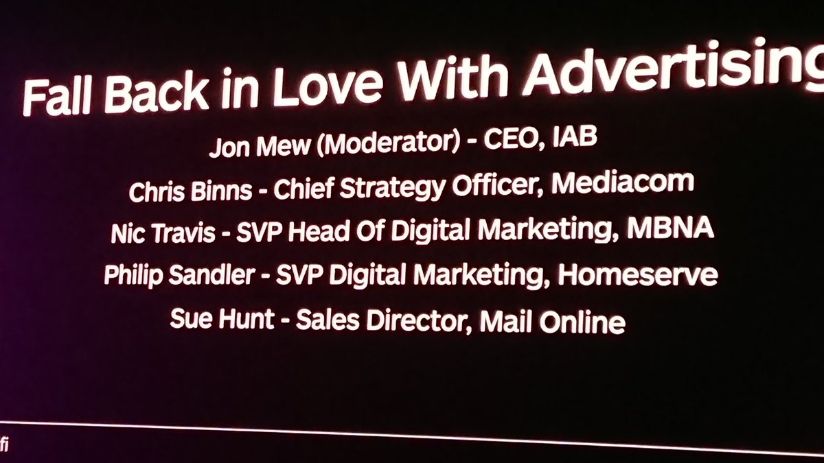 It is consumers, not advertisers, that need to fall back in love with advertising. #supernovauk
