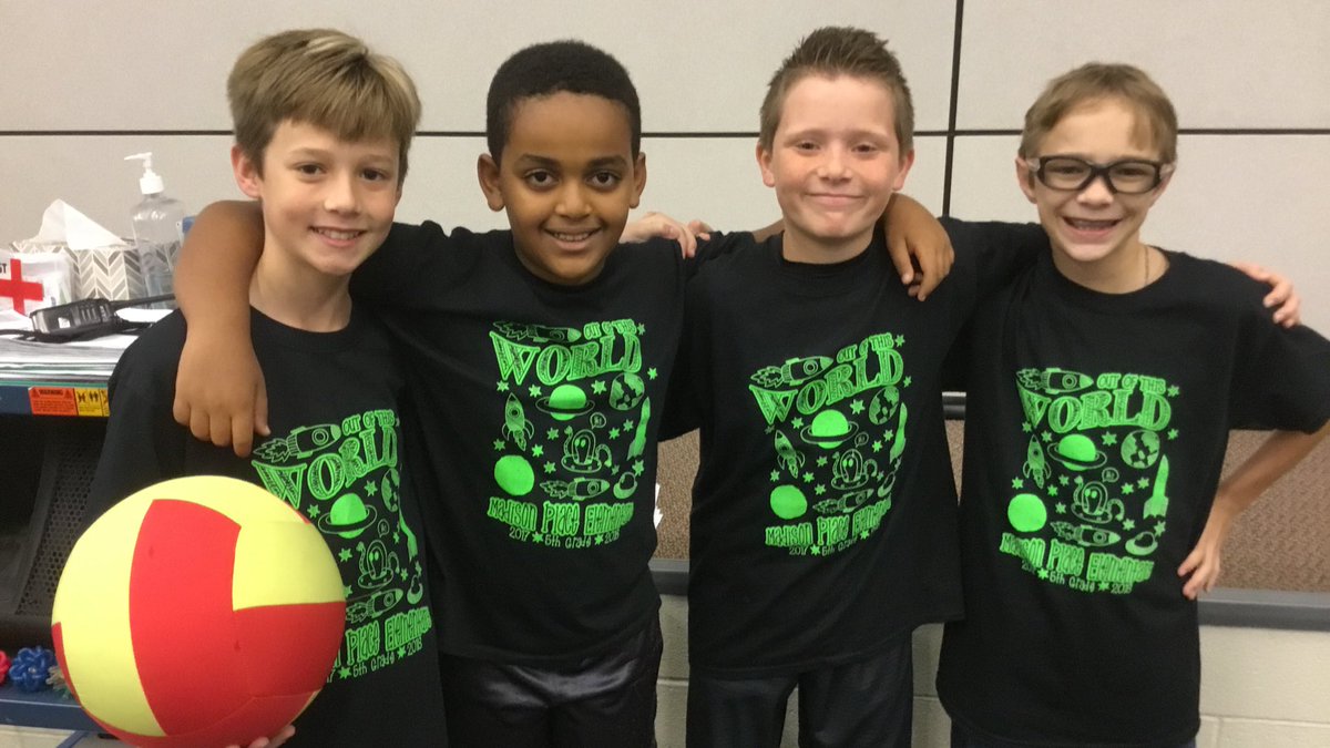 #5thGradeMD is ready to take on the teachers in our annual 5th Grade VS Teachers volleyball game. #MAVgreats 🏐