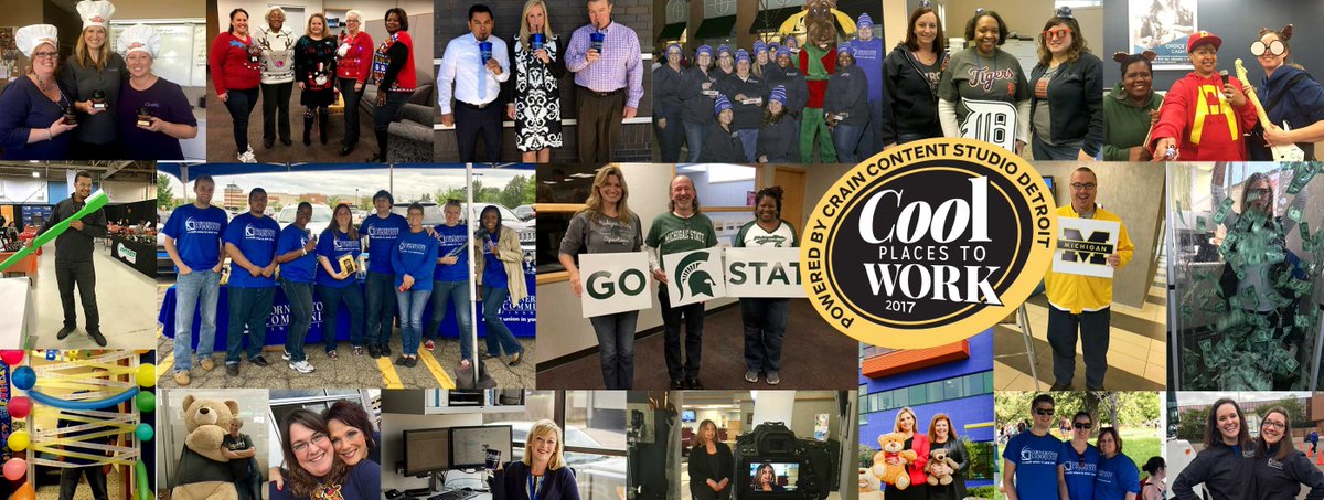 Cornerstone_CU's tweet image. CCF was named one of @crainsdetroit 's 100 Cool Places to Work for 2017! #coolplacetowork #CCFinancial