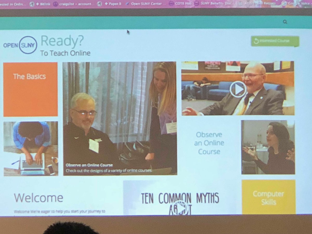 rheadmore's tweet photo. @OpenSUNY about to launch this online teaching resource @alexpickett #nutn35 #msuhub and it’s open!! https://t.co/Rf0sFaS7ER