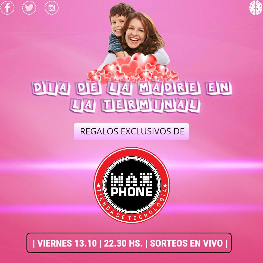 terminalcata's tweet photo. 🆕 #MaxPhone 📲 Como siempre, también estará presente en la gran fiesta por el #DiaDeLaMadre 💗 con increíbles premios #Catamarca #Sorteos 🎁🎉🎉🎉 https://t.co/QWpaOoJ1sj