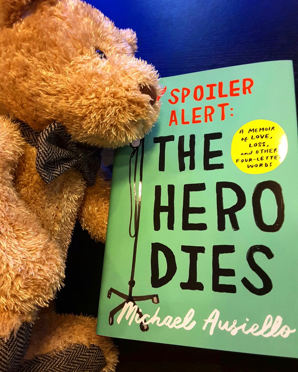 BNNatickMA's tweet photo. Barnsie is cuddling up with @MichaelAusiello's amazing memoir #SpoilerAlert #TheHeroDies #BNFramingham #bninspired #memoir https://t.co/ttJV0XOsUi