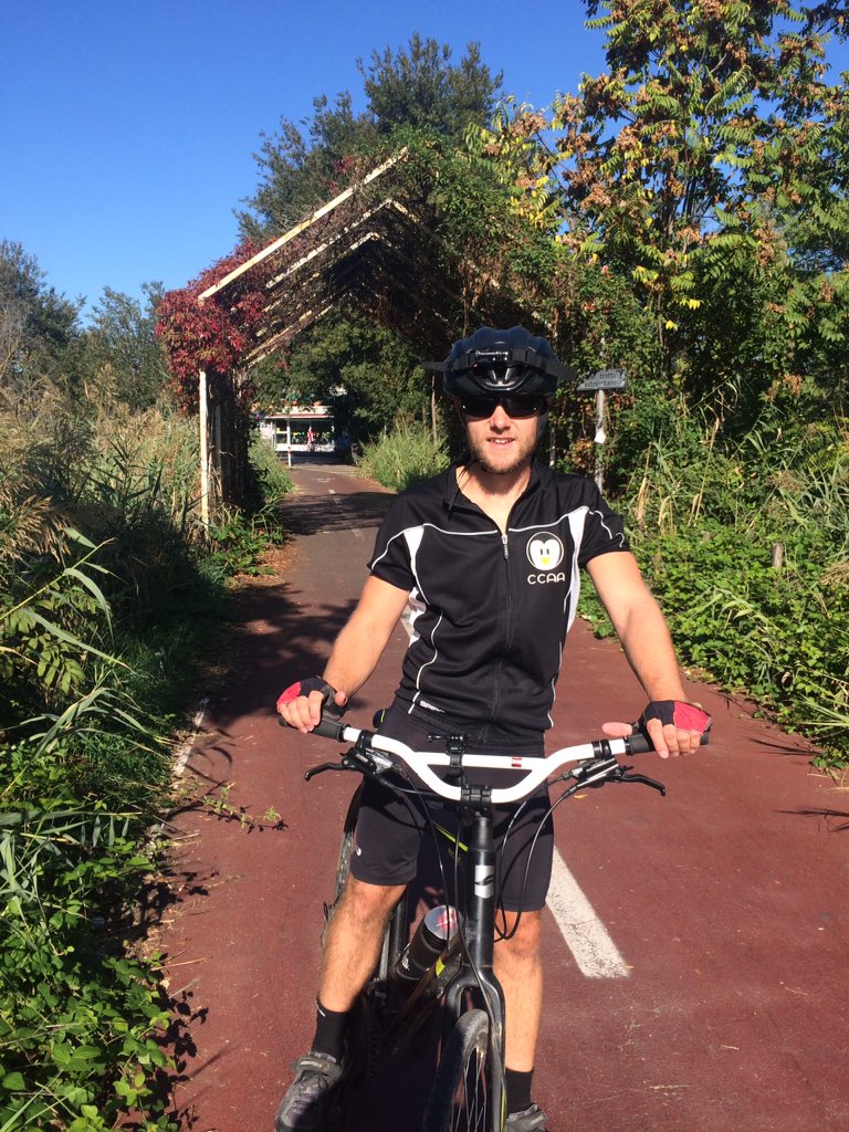 bathtorome's tweet photo. Day 111! First taste of Rome roads today! Half of the ride was on a lovely cycle path but the other half was on very busy roads! #soclose https://t.co/03w5ha9TA6