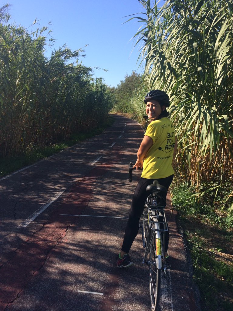 bathtorome's tweet photo. Day 111! First taste of Rome roads today! Half of the ride was on a lovely cycle path but the other half was on very busy roads! #soclose https://t.co/03w5ha9TA6