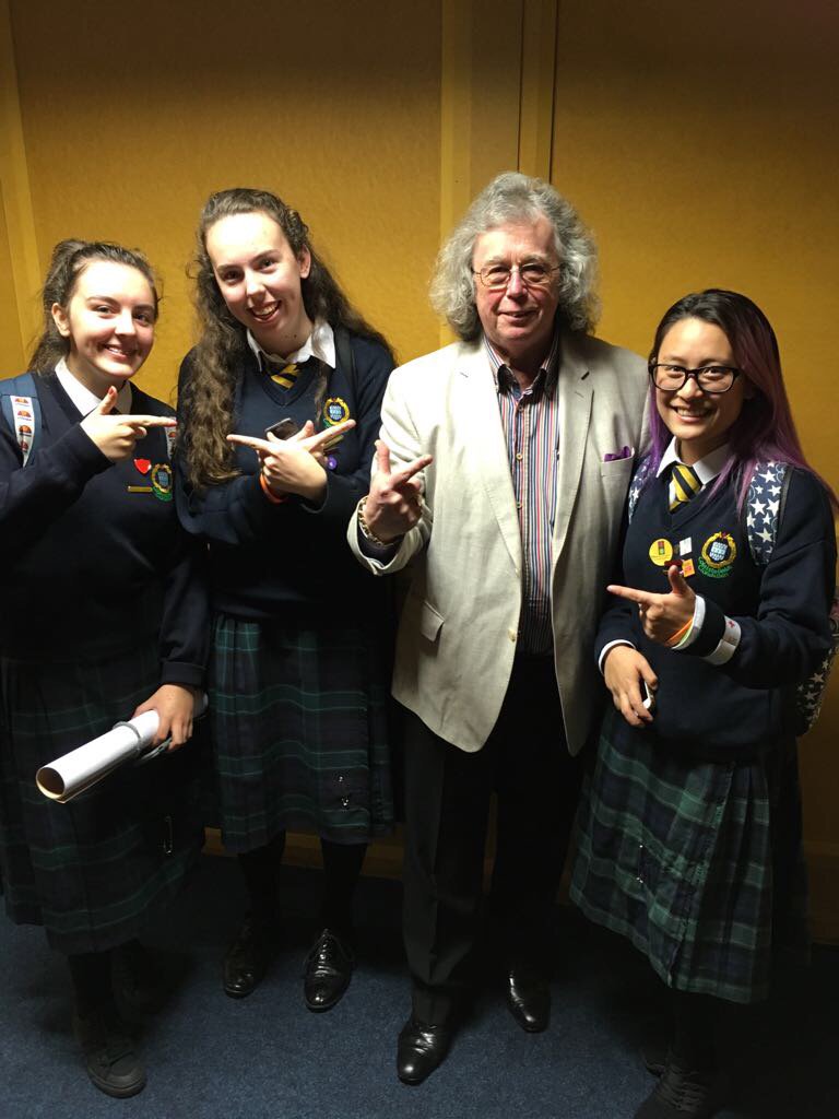 BeckyConlon's tweet photo. Student Council ladies delighted to have met @mattressmick at the #zeminar on Tuesday #wellbeing #positiveMH @Colaistebride https://t.co/BxwOEig14q