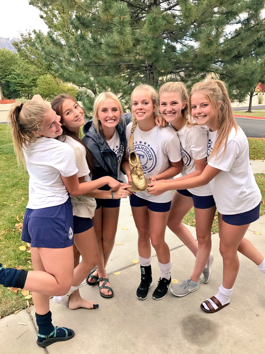TimpGirlsSoccer's tweet photo. Golden Boot Champs--the Upperclassmen--Eva, Mia, Kaits, Beck, Ellie, and Shay! Ready to take on Viewmont today at 4! #raisethetemp https://t.co/r6NkJQCnzj