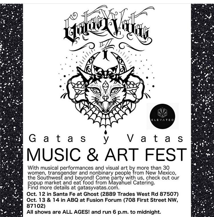 themilkblossoms's tweet photo. NEW MEXICO! 

We'll be in ABQ *this* Saturday night at Fusion Forum for the @gatasyvatas Fest 7! https://t.co/owNmFJuYEb