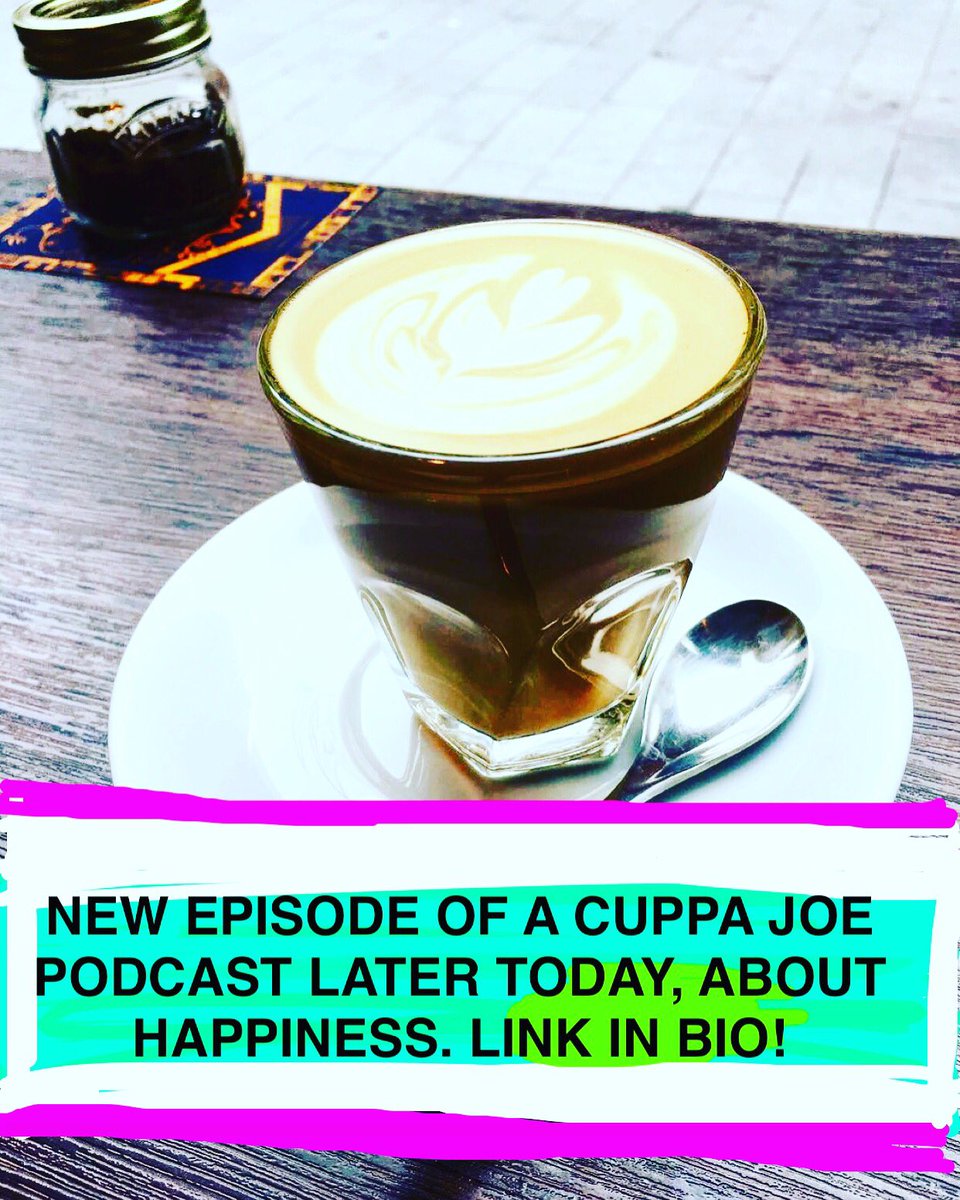 - New A Cuppa Joe Pod Out Now - About happiness, hedgehogs, hygge and horses with moustaches.  Link here: soundcloud.com/a-cuppa-joe-po…