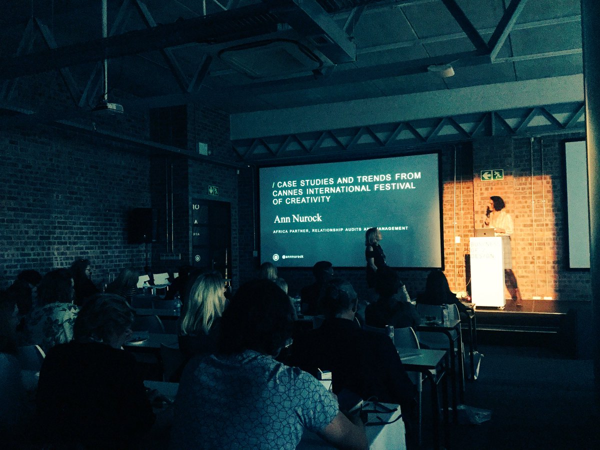 Leigh_Andrews's tweet photo. Wonderful way to end @busofdesign #BODCT, with @annnurock sharing design trends from @Cannes_Lions 2017 winning work.🤓 Cue the tears, even! https://t.co/kg1hkJMUb6