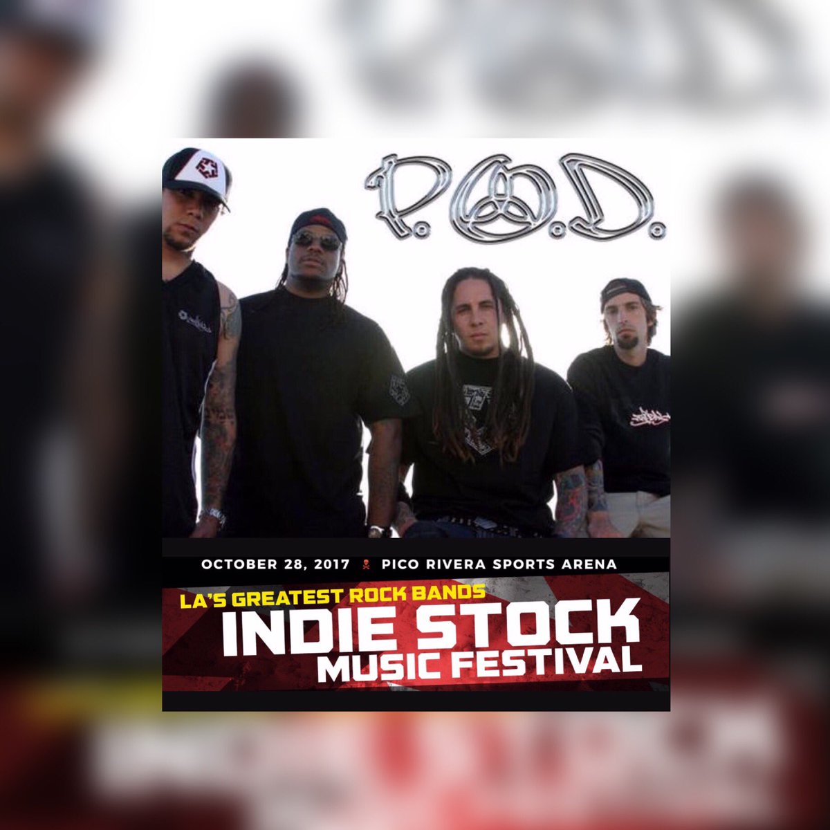 Indiestockfest's tweet photo. That's what's up! Come party with us and P.O.D Oct 28th... Tickets available at https://t.co/zXVNjGsxmT #musicfestival #MusicAndUnity #music https://t.co/ry5avqo3Ee