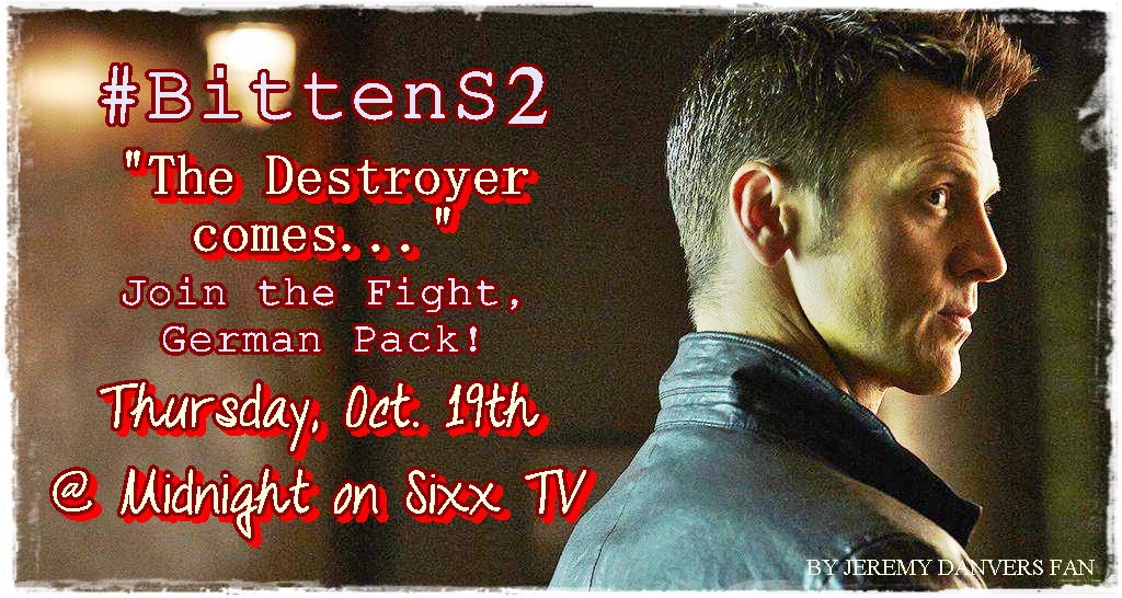 JeremyDanvers81's tweet photo. π©πͺπΊ #BittenS2 Rerun next Week! Join that epic Fight with #Aleister @ Midnight on #Sixx #OneBiteIsNeverEnough πππΊ #TheUndoing #WolfPackPride https://t.co/e6KAMeSdfp