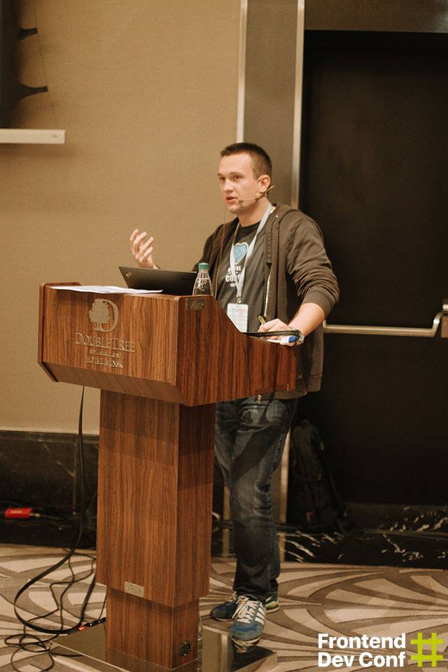 epam_belarus's tweet photo. Наш коллега Игорь Еростенко с докладом “Embedded virtual tour” на #FDConf2017 https://t.co/OZXcsxoARu