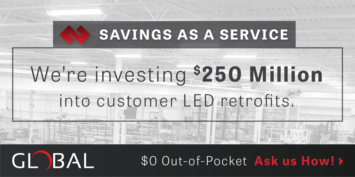 Global_GEL's tweet photo. Intelligent LED lighting retrofit funded, installed, &amp; maintained for the term of the Savings As A Service program. https://t.co/vUifZkZz5n https://t.co/01wTVJbSca