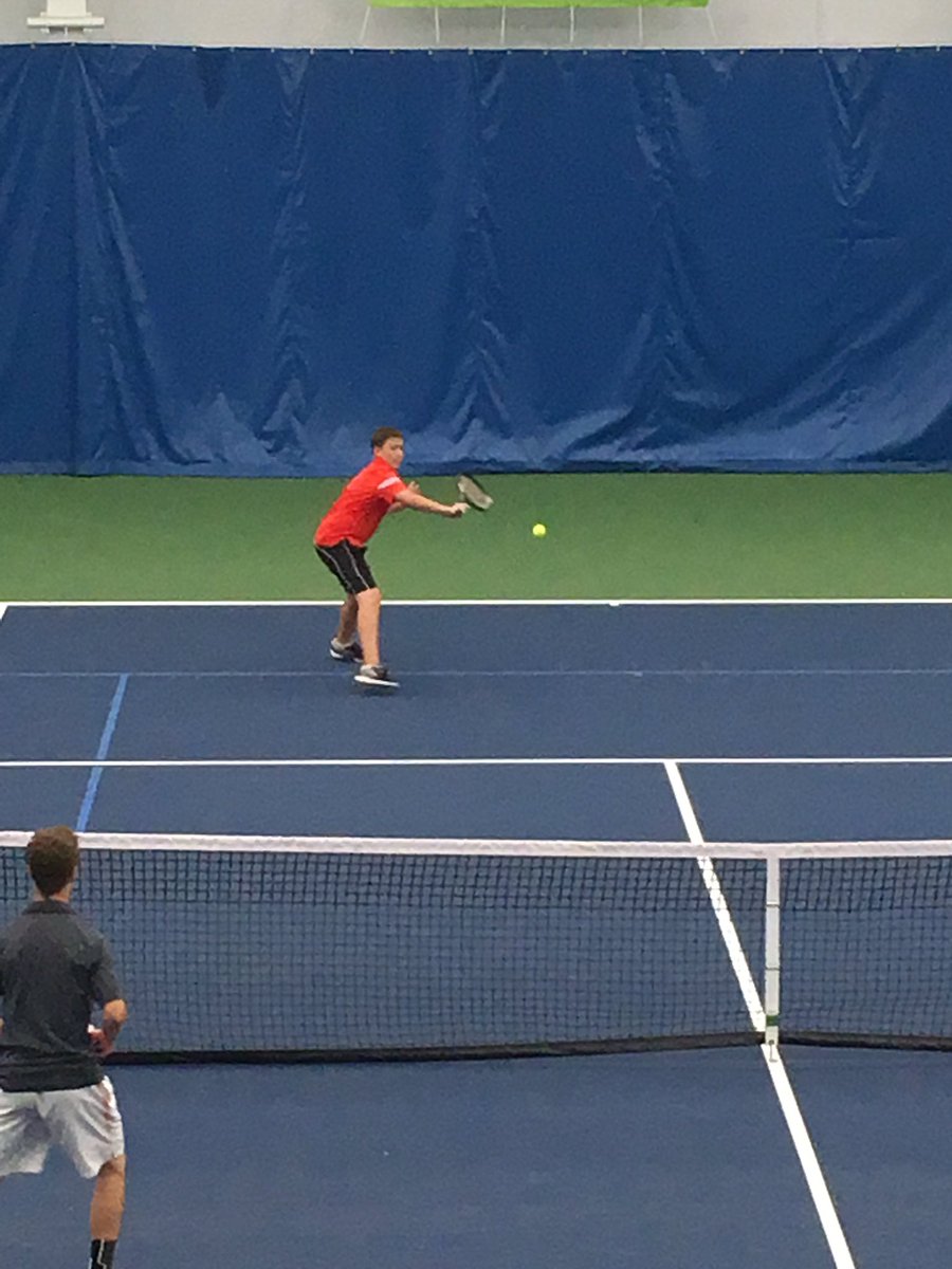 Jacob and Andrew lose to Elkorn in #1 doubles