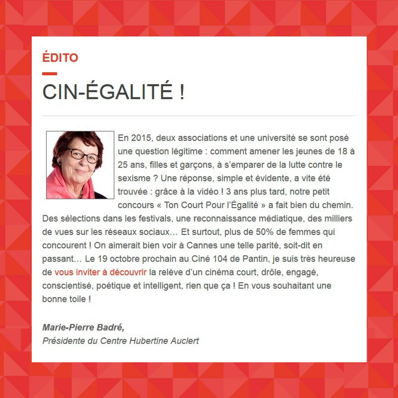 CentreHubertine's tweet image. #Cybertine : venez découvrir les jeunes lauréats #TCPE le jeudi 19 octobre à 20H00 au #ciné104 de @VilledePantin : bit.ly/2g5vvr3 !