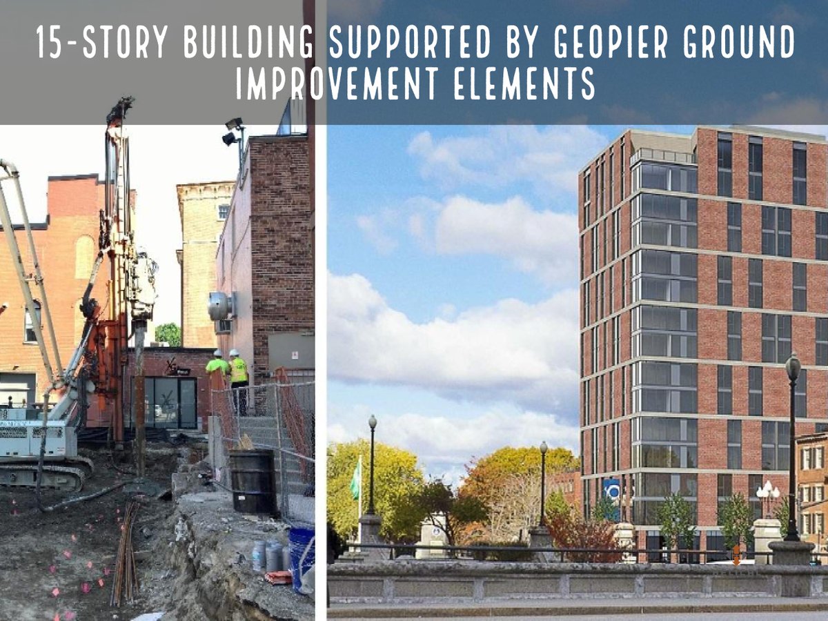 HelicalDrilling's tweet photo. Geopier® ground improvement elements support the 15-story mixed-use development in downtown Providence. https://t.co/GsjUbzYQWC https://t.co/jzUlBX7Xeu