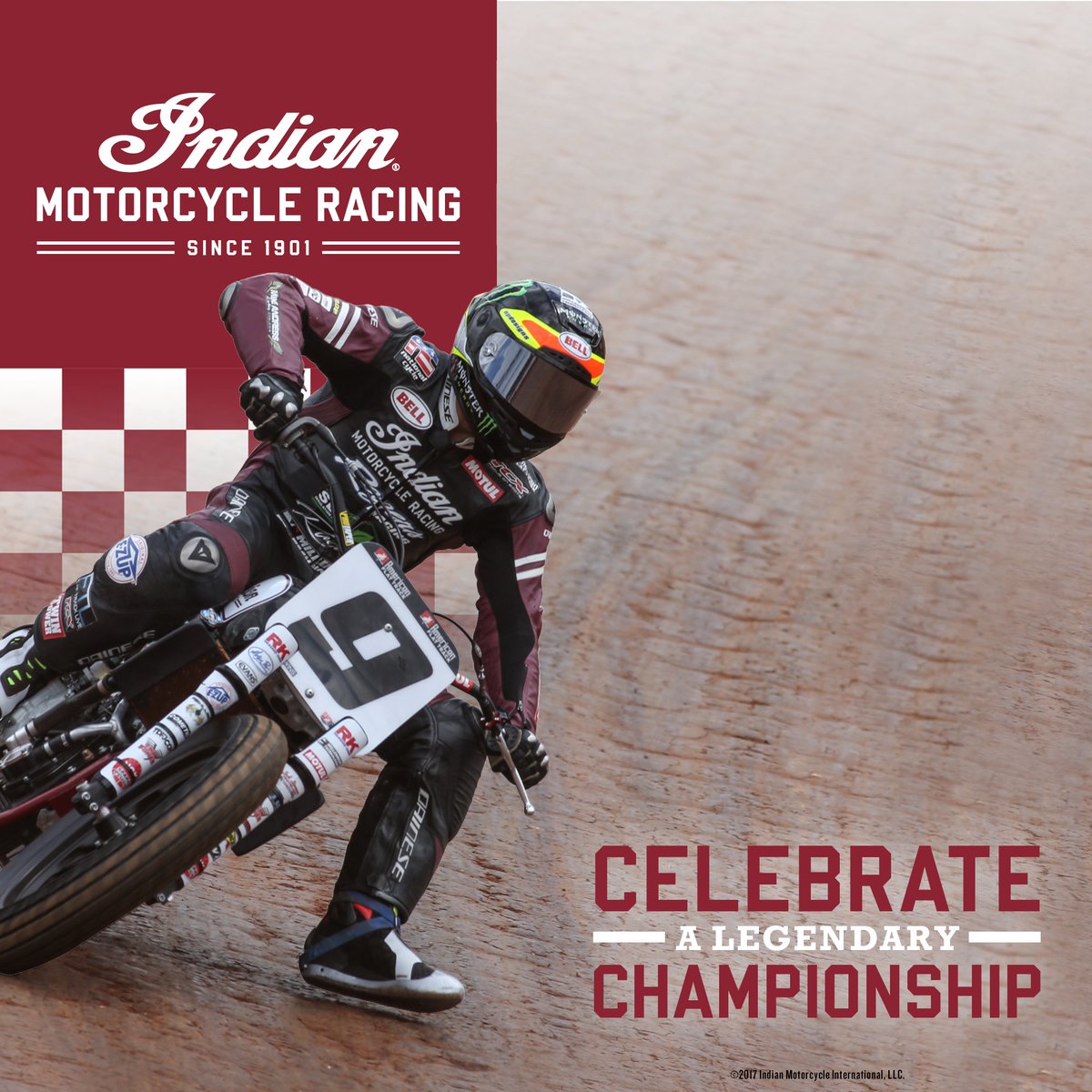 October 14th at Mies Outland Watkins - Celebrate the Return of Indian Motorcycle to Flat Track Racing. FIRST 30 People receive a FREE Flag!