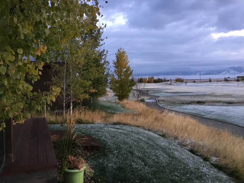 It's looking a lot like fall at Black Bull (Photo courtesy of Dawn Collins). #blackbull #golf #blackbullgolf #fall #frost #Bozeman #Montana