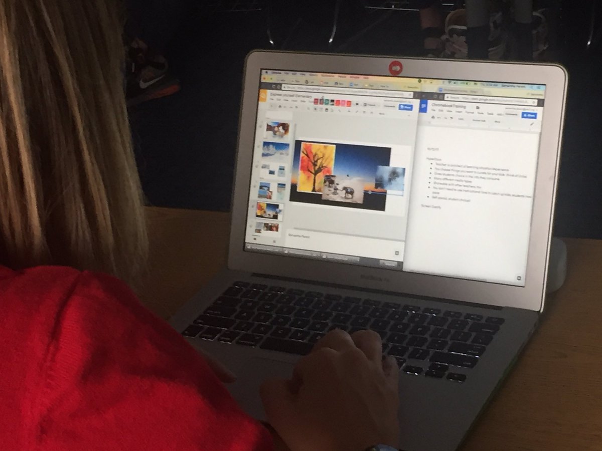 rachelmarker's tweet photo. New Chromebook cohort learning and sharing in #BSD7learns 🎉 #BSD7chat #gsuiteedu https://t.co/WLGcwpTxsv