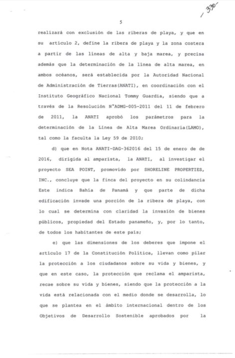 SiSeaPoint's tweet photo. Bases legales fueron primordial a la hora del dictamen de revocación de fallo ilegal para la obra #SeaPoint @AlvaroAlvaradoC @ProtegeryServir @elperiodico @tvnpanama https://t.co/4UirOiOhJB