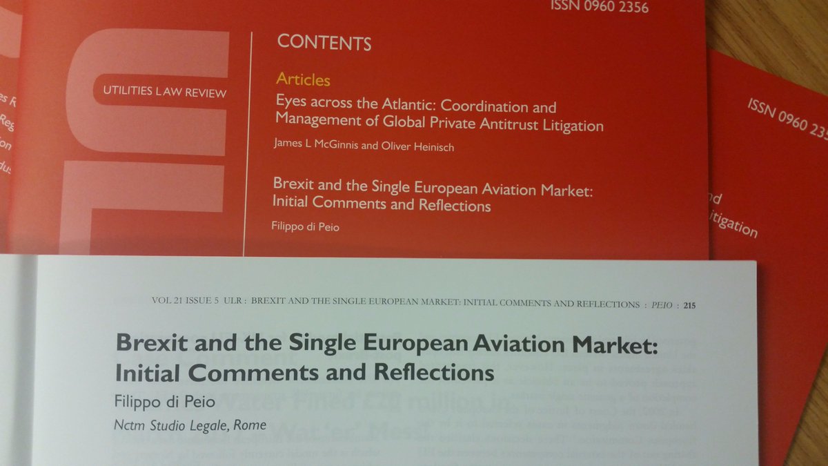 Read Filippo de Peio on Brexit and the Single European Aviation Market
#ULR 
#Brexit
#aviationmarket
#NCTMLawFirm
