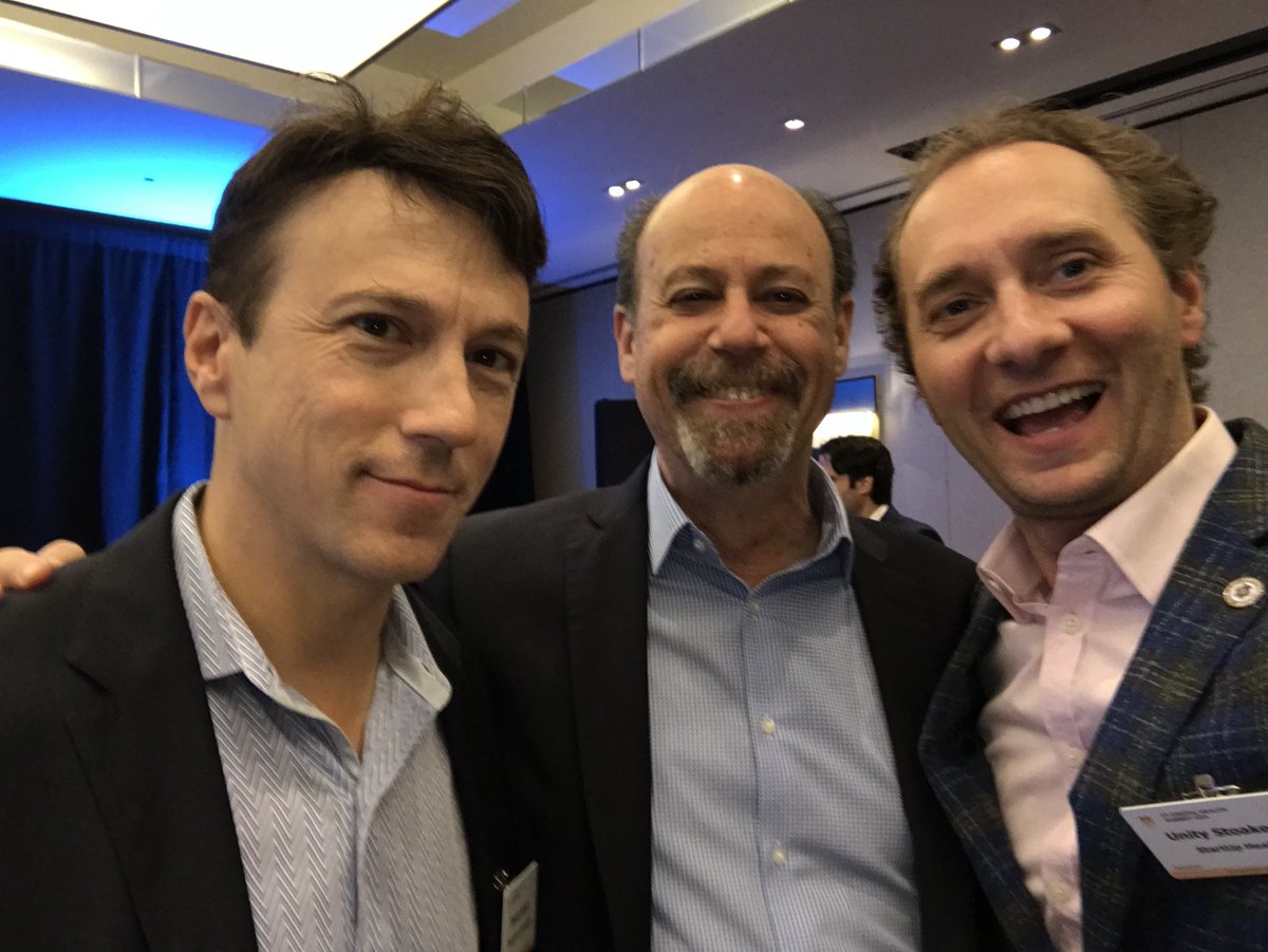 unitystoakes's tweet photo. What happens on break at #FTDigHealth? @daniel_kraft @jholtzman @unitystoakes  @startuphealth have fun catching up! https://t.co/TPeaMLiTyP