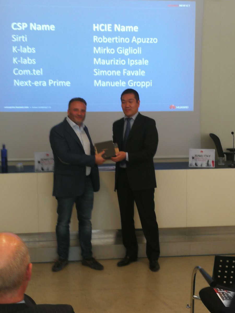 NextEraPrime's tweet photo. NXP becomes “Certified Service Partner Enterprise Networking” of @HuaweiItalia . #HCIE #100best partners!  #wearethechampions #bestdayever https://t.co/syjCPyuCuz