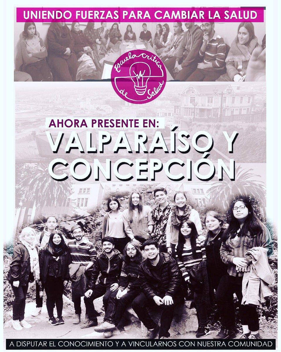 escrisal's tweet photo. Ahora en Valparaíso y Concepción #escuelacriticsdesalud #mspt https://t.co/hfVGjv8Uki