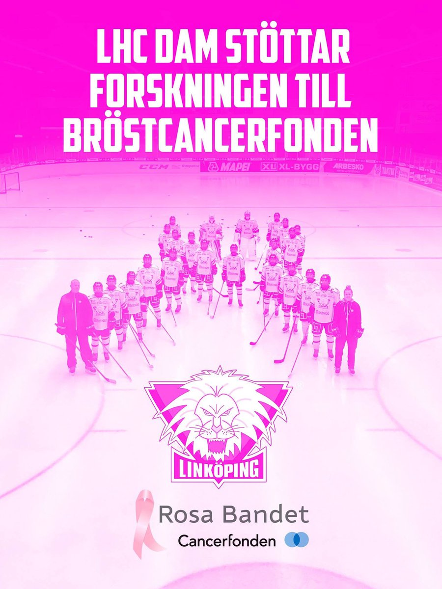 I oktober månad snörar vi på oss rosa skridskosnören!! Vi kommer även att samla ihop pengar som går till bröstcancer fonden 💕