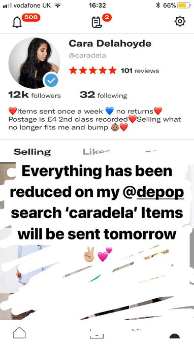 Everything on my @depop is reduced &amp; will be sent out tomorrow ✌🏼 search &lsquo;caradela&rsquo; ❤️ happy shopping<a class="tags" target="_blank" title="On Twitter" href="/?out=eyJ0eXAiOiJKV1QiLCJhbGciOiJIUzUxMiJ9.eyJpYXQiOjE3MjE1Njk3MDQsImlzcyI6InR3cG9ybnN0YXJzLmNvbSIsIm5iZiI6MTcyMTU2OTcwNCwiZXhwIjoxNzUzMTA1NzA0LCJyZWRpcmVjdF91cmwiOiJodHRwczovL3R3aXR0ZXIuY29tL2RlcG9wIn0.Kpe5ZXkR4JZsuWCHTIO9w9by8Pk5hRWMaSKg2vBeiYhWbsFJneDZWoefMNMisE9omjo2uwjGZFtvPM9Osz1D4g">@depop</a><a href="/tag/ad"class="tags"><span>#ad</span></a>