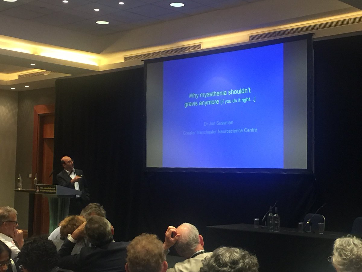 Jon Sussman discusses why #Myasthenia shouldn’t be #Gravis anymore... #ABNLondon