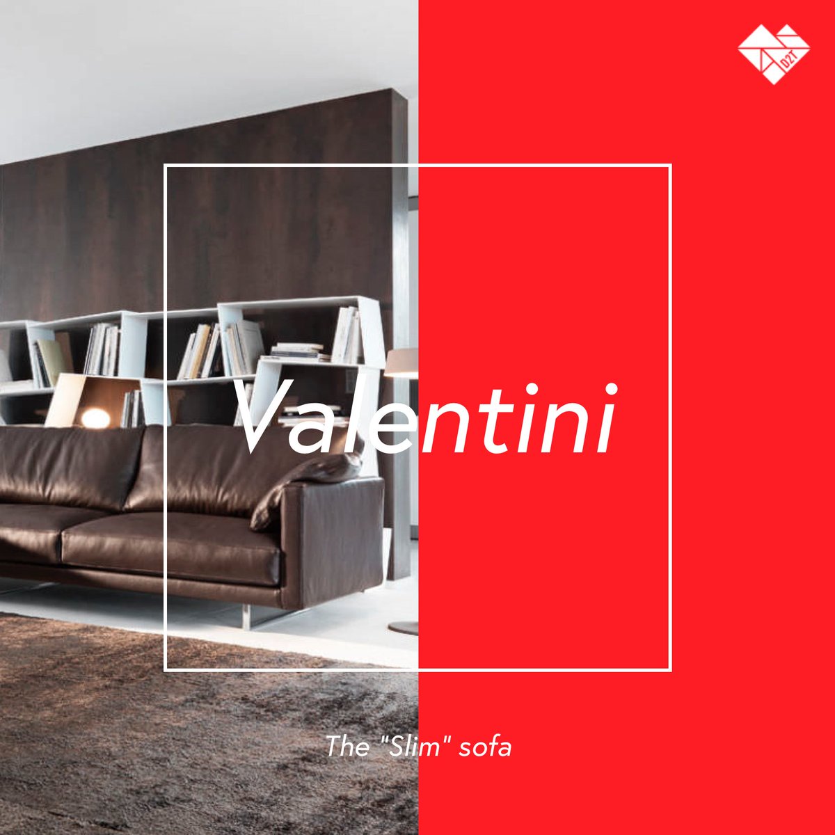 Design2Taste's tweet image. An iconic shape to live the space at home with style: "Slim" sofa by #Valentini
 &amp;gt; bit.ly/d2t-valentini

#interiordesign
#sofa
#furniture